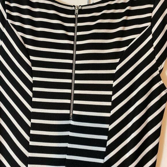 Mossimo Supply Co. Striped Peplum Dress Small - Picture 6 of 6